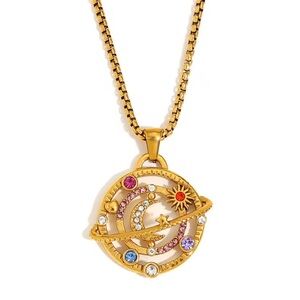 Planetary Pendant Necklace Stainless Steel